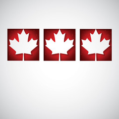 Window Canada Day card in vector format.