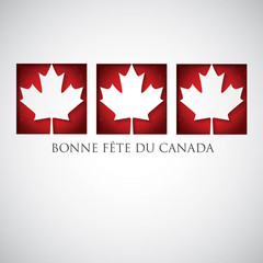 Window Canada Day card in vector format.