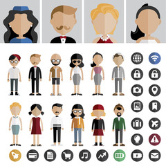 People Lifestyle Contemporary Icon Vector Concept