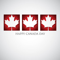 Obraz na płótnie Canvas Window Canada Day card in vector format.