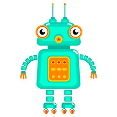 Cartoon cute robot.