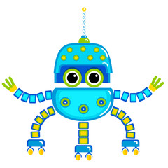 Cartoon cute robot.