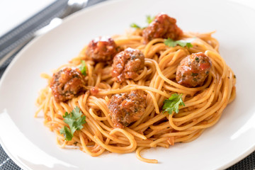 spaghetti and meatballs