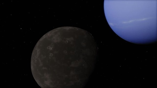 A timelapse animation showing Prometeus moon and Neptune transit
