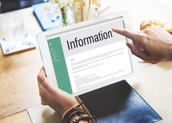 Fototapeta premium Information Data Interface Website Internet Concept