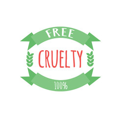 Cryelty free label or logo