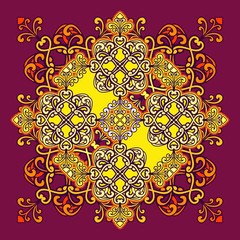 Arabic ornament mandala