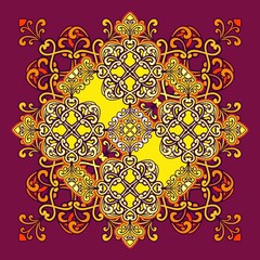 Arabic ornament mandala
