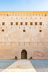 Al Hazm Fort in Rustaq, Oman. It is located about 175 km to the southwest of Muscat, the capital of Oman.