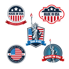 USA design. American icon. Flat illustration © Jemastock