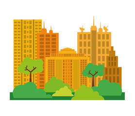City design. Building icon. Colorful illustration , vector