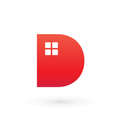 Abstract Home Letter D Logo