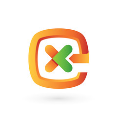 Abstract Letter E Logo