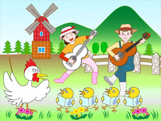 畜産農家のコンサート