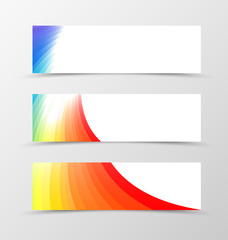 Obraz premium Set of banner rainbow design