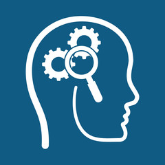 Process design. solution icon. Flat illustration
