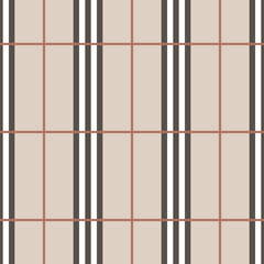 Tartan seamless pattern. Checkered geometric texture plaid. Fashion traditional scottish design. Classic british template wallpaper, wrapping, fabric or textile, material, flannel. Vector Illustration