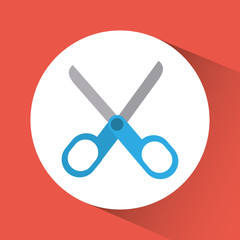 Scissors icon. Education concept. Flat illustration
