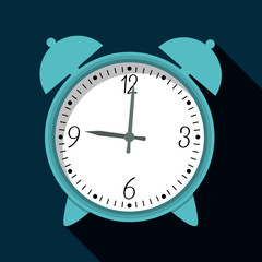 Time design. Clock icon. Flat illustration