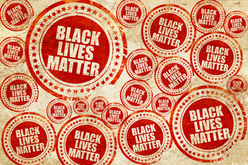 Obraz premium black lives matter, red stamp on a grunge paper texture