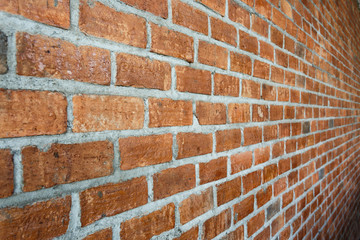 brick wall texture background material of industry construction