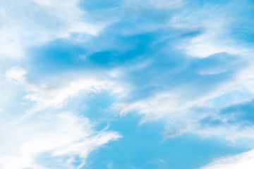 Evening sky with cloud and blue sky