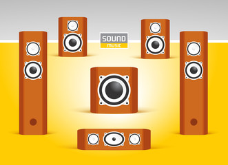 audio speakers sound music system