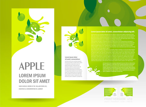 brochure green apple splash