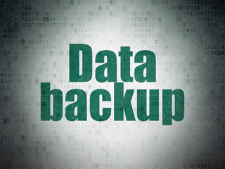 Information concept: Data Backup on Digital Data Paper background