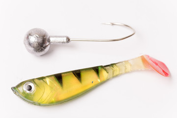 Fake fish fishing lure with hook
