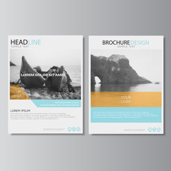 Brochure design. Annual report layout, flyer template. Leaflet layout. Magazine cover, poster template. Vector illustration, eps 10