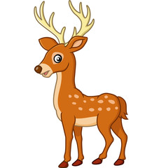 Cute deer cartoon