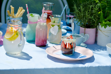 Gartenparty Tischdeko