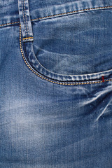 front jeans pocket closeup