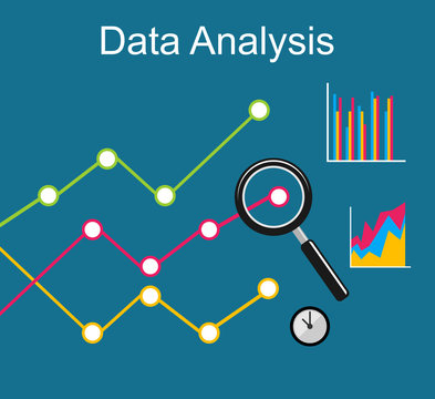 Data analysis. Business growth concept illustration. 
