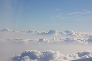 Obraz premium above cloud blue sky background only
