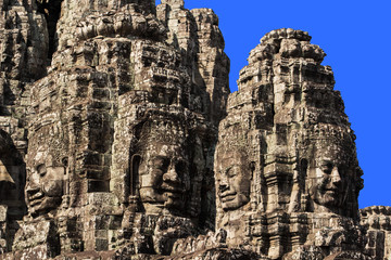 Fototapeta premium ancient of Prasat Bayon temple, Angkor Thom