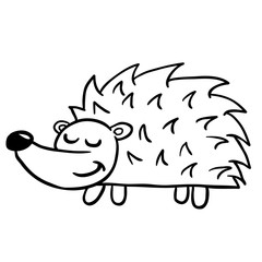 black and white hedgehog