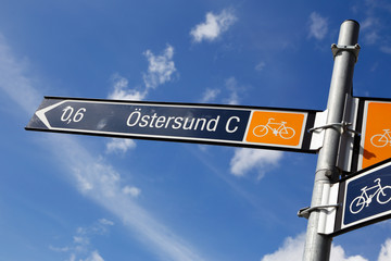 Vägvisare cykelbana