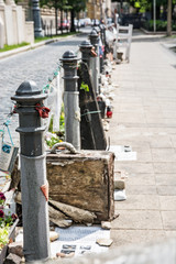 Fototapeta na wymiar The memory of Jewish victims, Budapest, Hungary