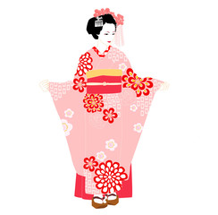 振袖の舞妓さん