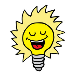 happy lightbulb