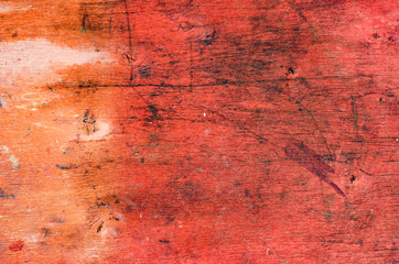 red painted vintage wood surface background