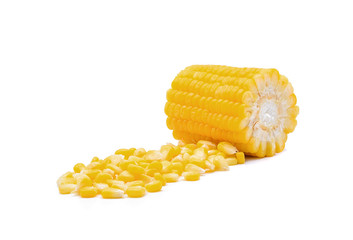corn isolated on white background