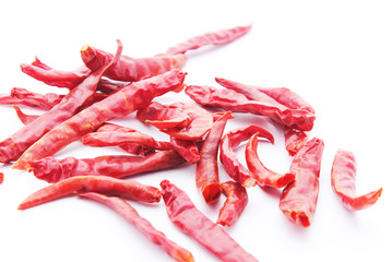 Red Chilli Dry isolated on white background