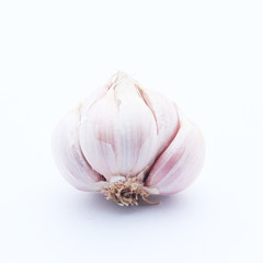 Garlic isolated on white background