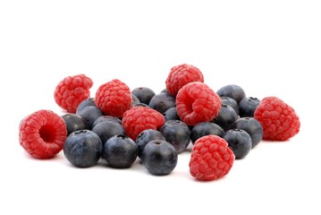Berries on white. Fresh ripe berry on a white background.
