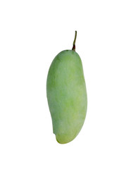 Mango close up isolated on white background