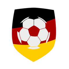 German soccer ball label