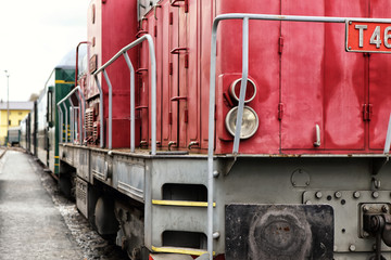 Front of diesel engine
